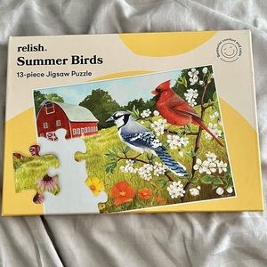 Relish Summer Birds dementia jigsaw puzzle 13-piece